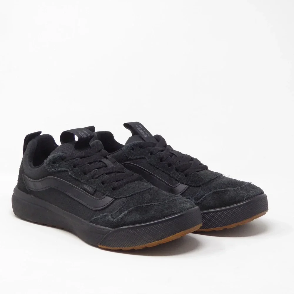 Vans Mens Range EXP Shoes Sneakers Black Suede Mesh 6.5